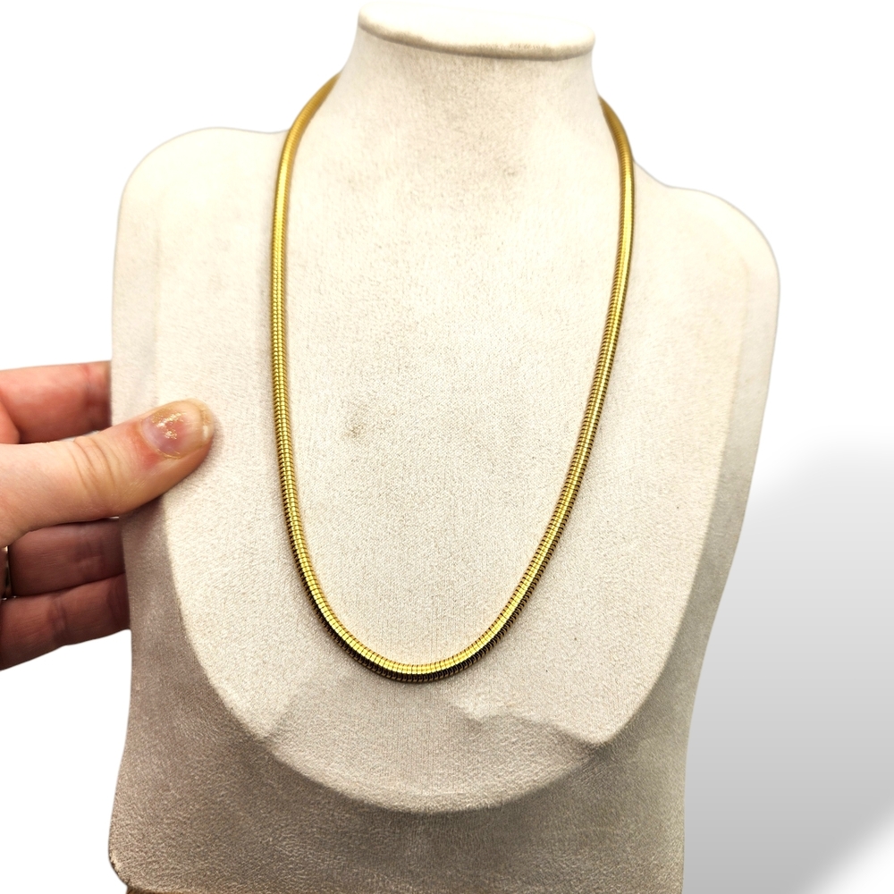 Classic Gold Snake Chain Necklace - Elegant Women’s Jewelry